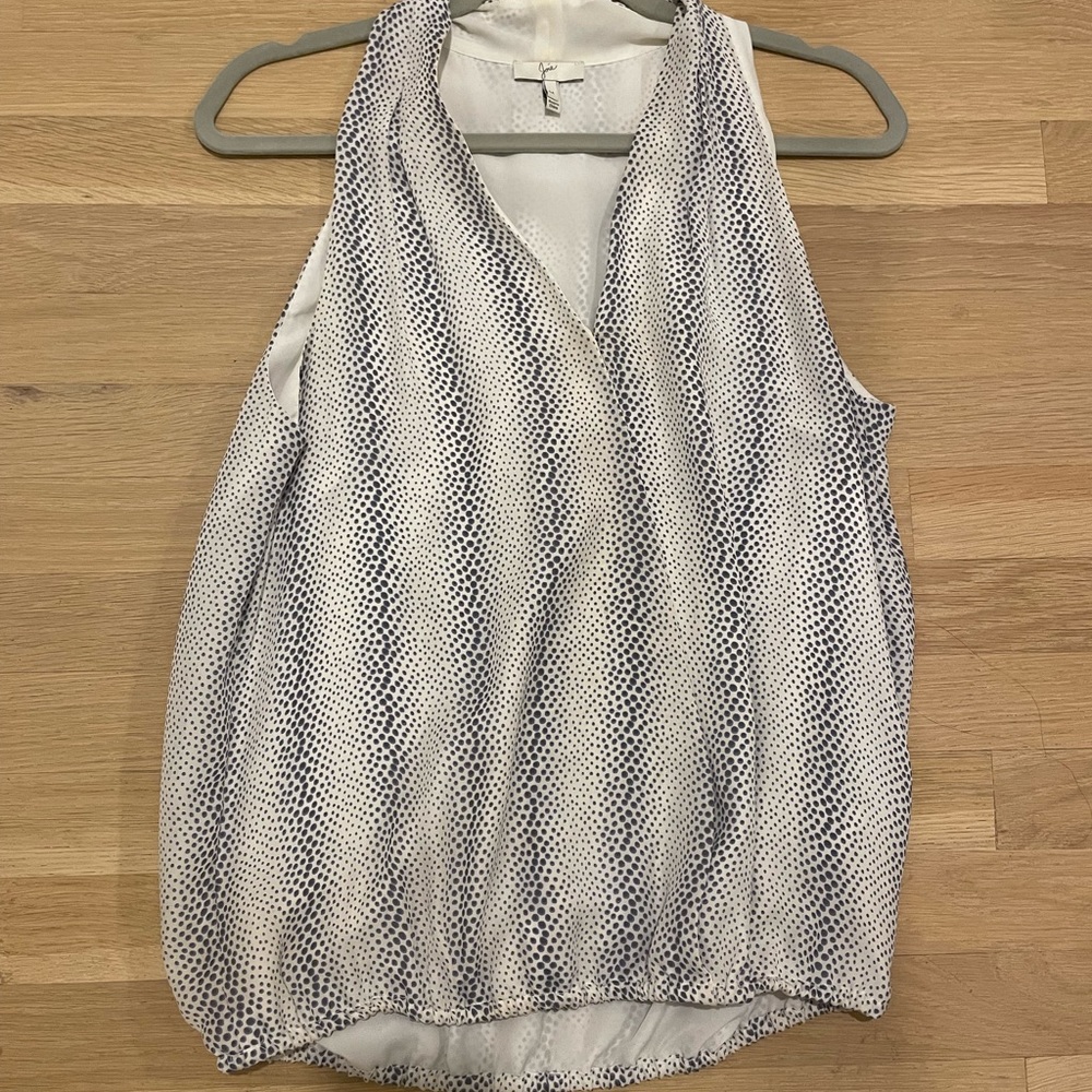 Joie Sleeveless, Crossbody Silk Top, Medium